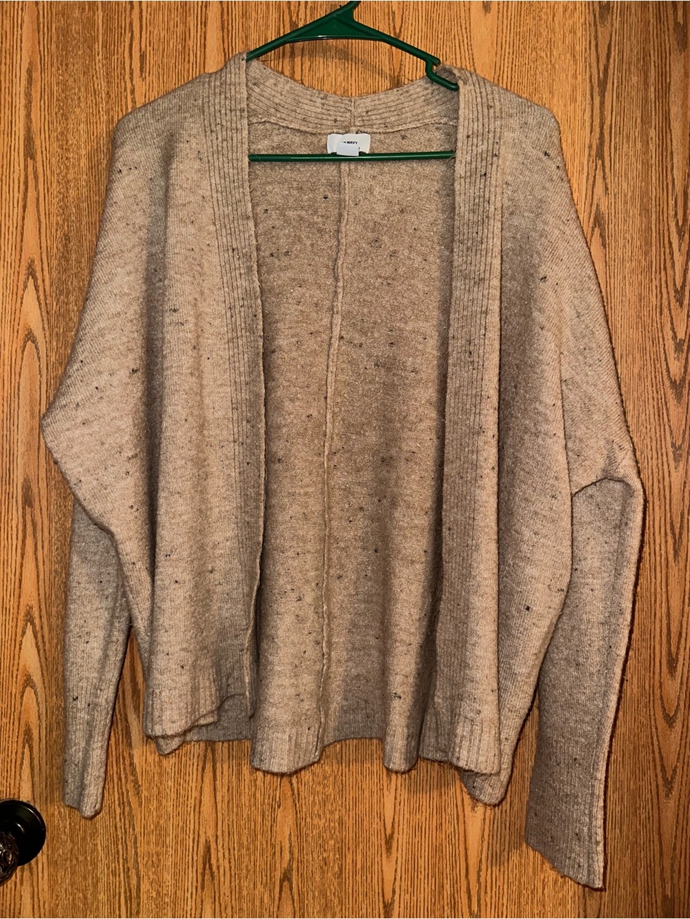 Cozy Open-Front Women's Sweater Cardigan - Beige
